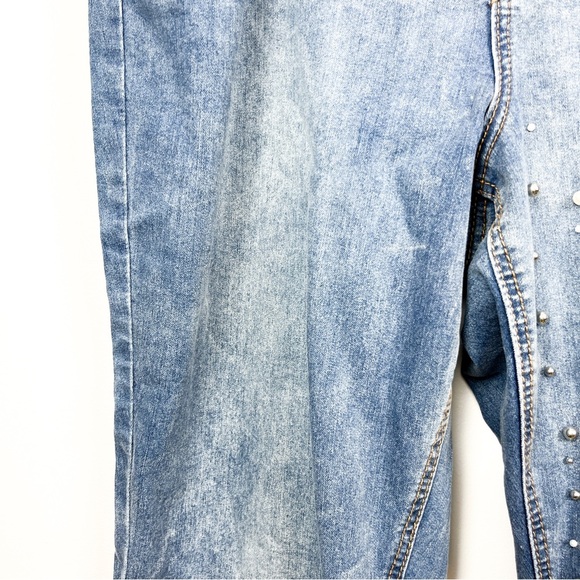 Beaded GG Jeans Fringe Cuff Jeans - Picture 7 of 15